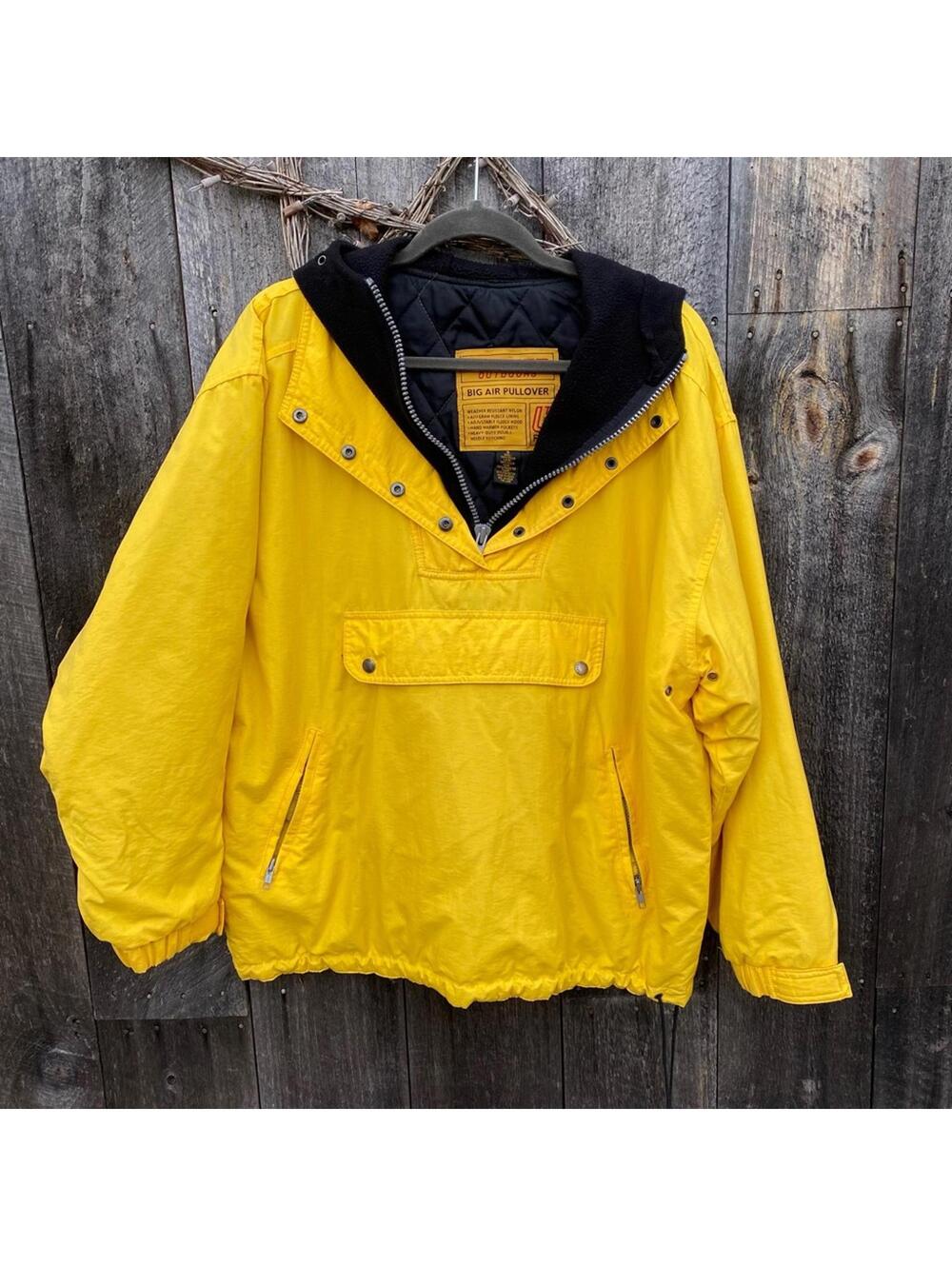 Vintage Limited Outdoors Retro Weather Resistant Fleece Hoodie Size Large